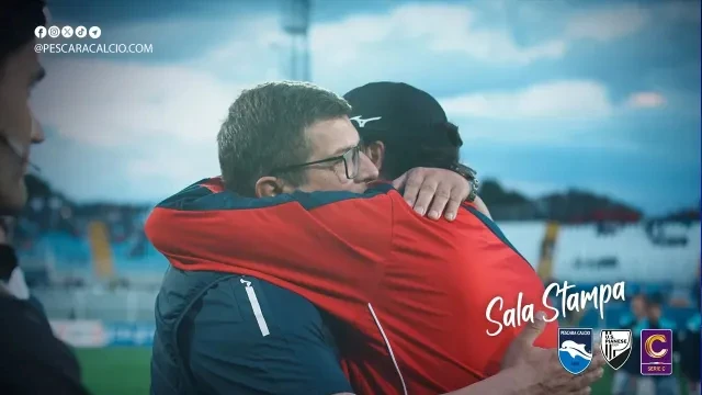 ALLENATORI A  CONFRONTO NEL POST PARTITA PESCARA - PIANESE