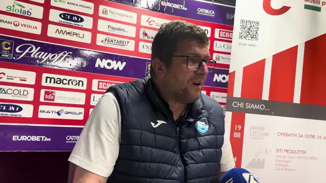 MISTER BALDINI NEL POST GARA VIS PESARO - PESCARA