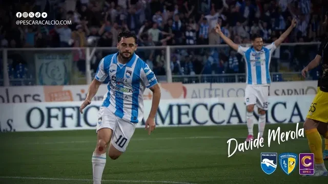 Davide Merola nel post partita Pescara - Audace Cerignola