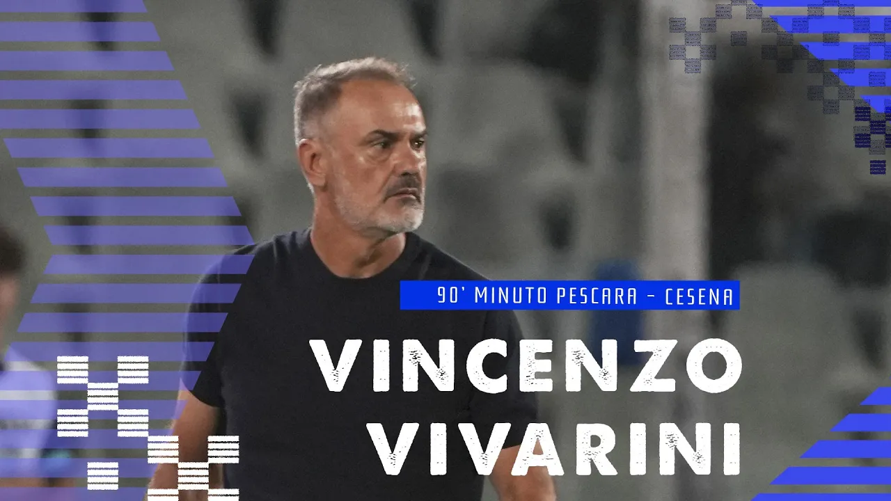 SALA STAMPA PESCARA - CESENA CON MISTER VIVARINI