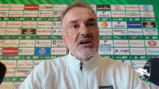MISTER VIVARINI NEL PRE-GARA PESCARA - VENEZIA