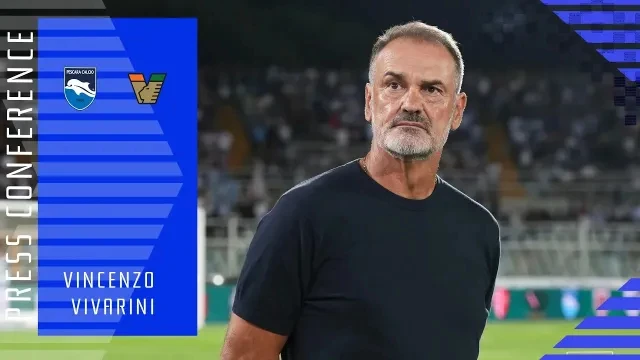 MISTER VIVARINI NEL PRE-GARA PESCARA - VENEZIA