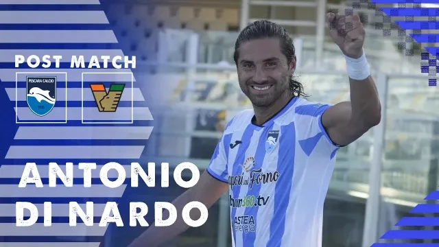 Antonio Di Nardo nel post partita Pescara - Venezia