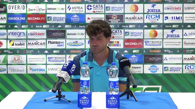 ANDREA OLIVERI NEL POST PARTITA PESCARA - EMPOLI