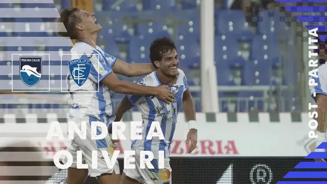 ANDREA OLIVERI NEL POST PARTITA PESCARA - EMPOLI