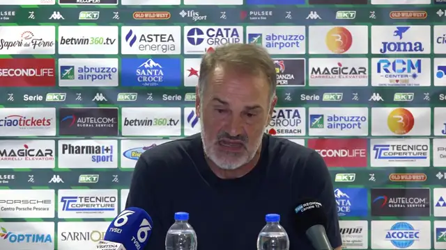 MISTER VIVARINI NEL POST PARTITA PESCARA - EMPOLI
