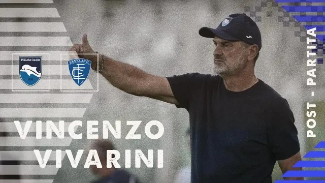 MISTER VIVARINI NEL POST PARTITA PESCARA - EMPOLI