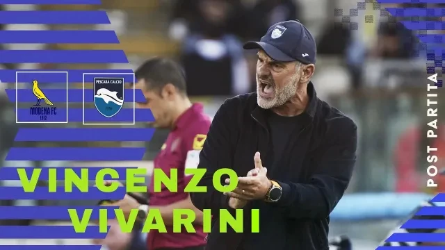 Mister Vivarini nel post partita MODENA - PESCARA