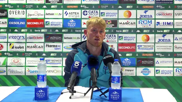 LORENZO MEAZZI NEL POST PARTITA PESCARA SUD-TIROL