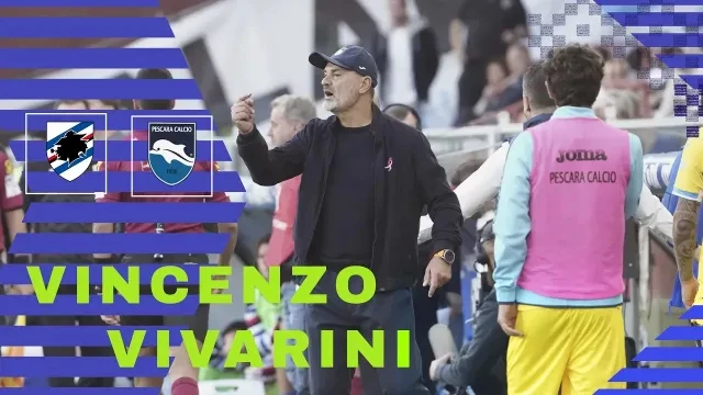 MISTER VIVARINI NEL SALA STAMPA SAMPDORIA - PESCARA