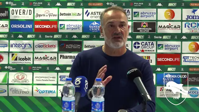 SALA STAMPA PESCARA - CARRARESE CON MISTER VIVARINI