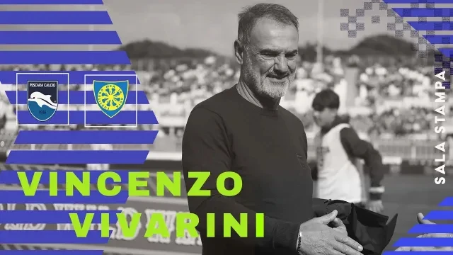 SALA STAMPA PESCARA - CARRARESE CON MISTER VIVARINI