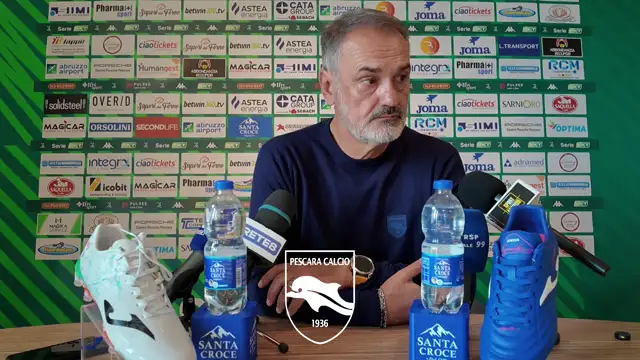 Mister Vincenzo Vivarini neo pre partita Palermo - Pescara