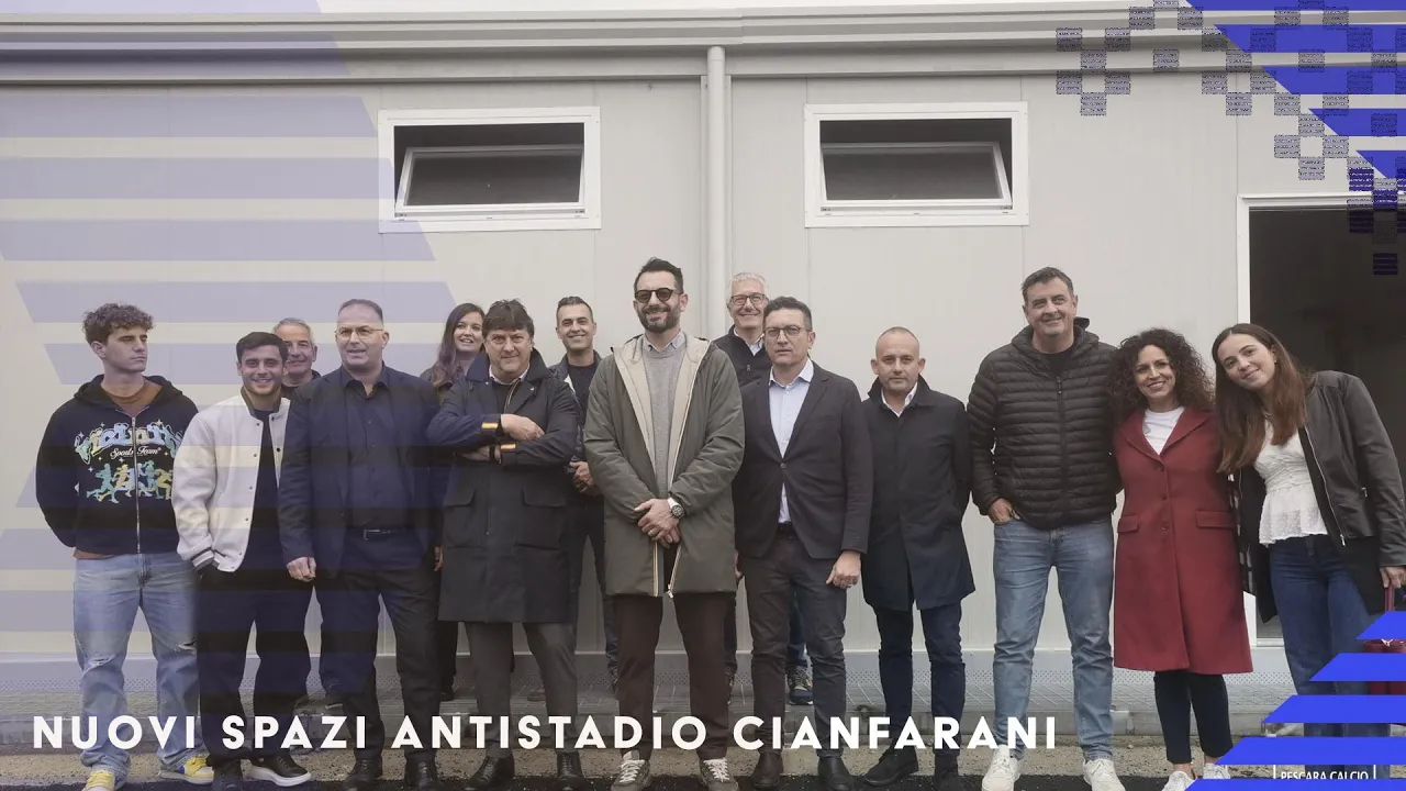 INAUGURAZIONE NUOVI SPOGLIATOI ANTISTADIO CIANFARANI DI MONTESILVANO
