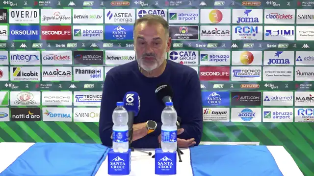 MISTER VINCENZO VIVARINI NEL POST PARTITA PESCARA MONZA