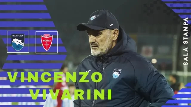 MISTER VINCENZO VIVARINI NEL POST PARTITA PESCARA MONZA