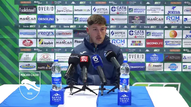 Riccardo Tonin nel post partita Pescara - Frosinone