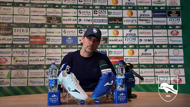 MISTER GORGONE NEL PRE PARTITA PESCARA - REGGIANA