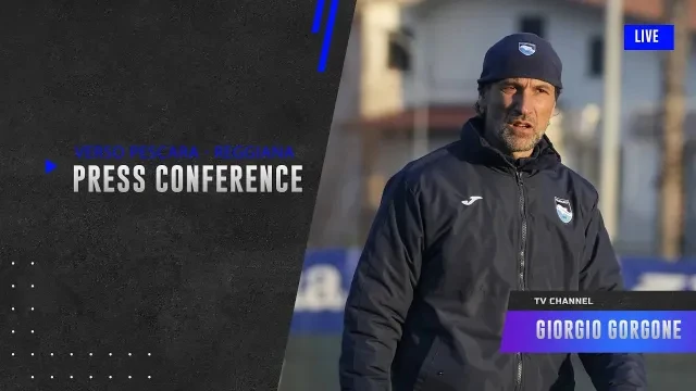 MISTER GORGONE NEL PRE PARTITA PESCARA - REGGIANA