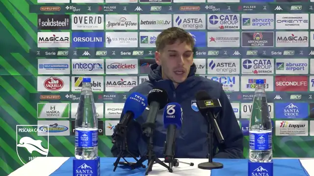 GIACOMO OLZER NEL POST PARTITA PESCARA - REGGIANA