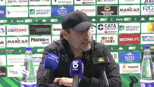 Mister Giorgio Gorgone nel post partita Pescara - Reggiana