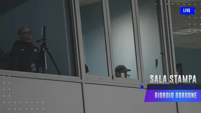 Mister Giorgio Gorgone nel post partita Pescara - Reggiana