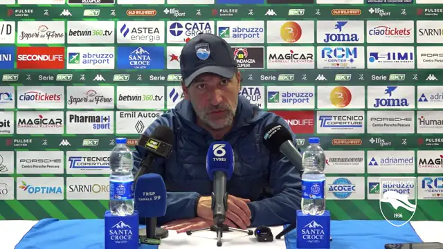 Mister Giorgio Gorgone al termine di Pescara - Mantova