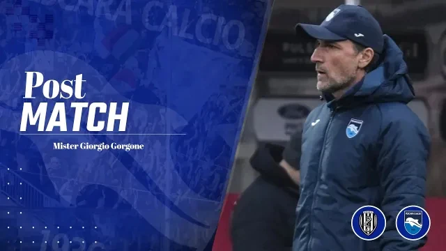 MISTER GORGONE NEL SALA STAMPA CESENA - PESCARA