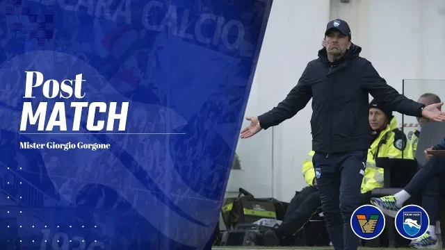 MISTER GORGONE NEL POST PARTITA VENEZIA - PESCARA