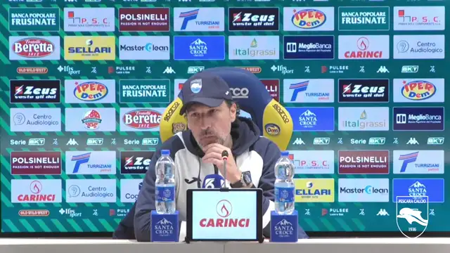 MISTER GIORGIO GORGONE NEL POST PARTITA FROSINONE - PESCARA