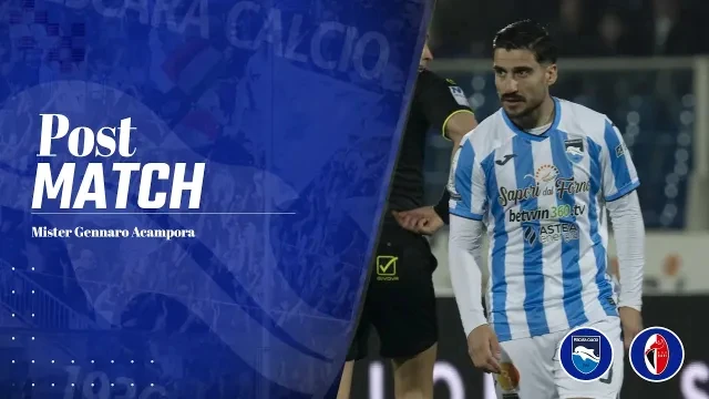 GENNARO ACAMPORA NEL POST PARTITA PESCARA - BARI