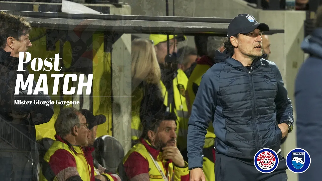 ⬜️🟦 90° MINUTO ⬜️🟦 Mister Gorgone nel post partita Sudtirol - Pescara