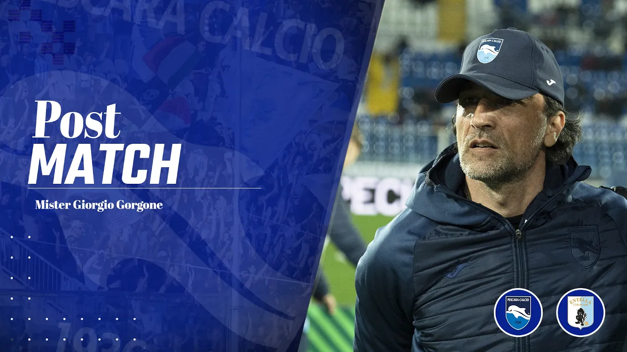Mister Giorgio Gorgone nel post partita Pescara - Virtus Entella