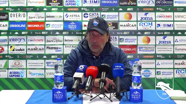 Mister Giorgio Gorgone nel post partita Pescara - Virtus Entella
