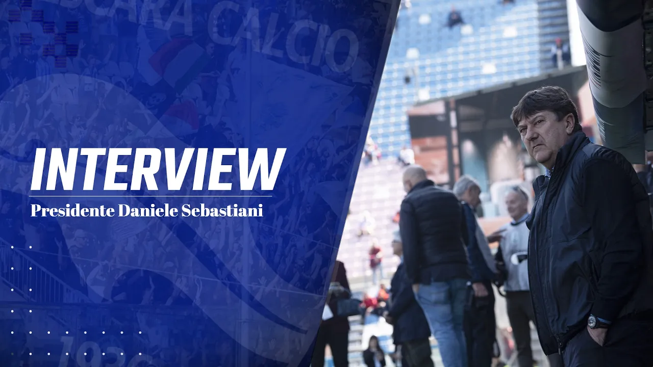 IL PRESIDENTE SEBASTIANI VERSO PESCARA - SAMPDORIA
