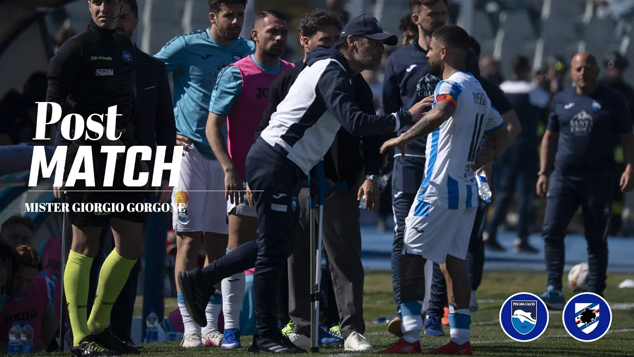 POST PARTITA PESCARA - SAMPDORIA MISTER GORGONE