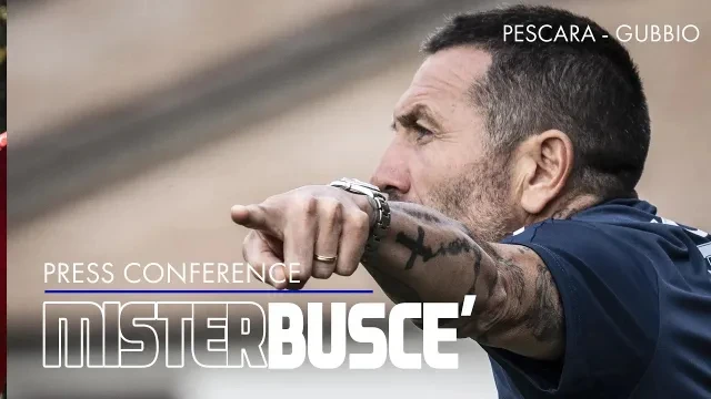 MISTER BUSCE' NEL PRE GARA PESCARA - GUBBIO